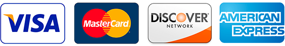 Accepting Visa, Mastercard, Discover and American Express